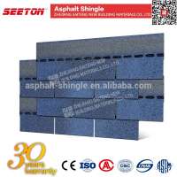 Cheap Building Materials , Blue Roofing Shingles Asphalt Sale for Prefab House